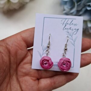 Beautiful earrings "Sparkling roses"