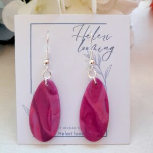 Käsitsi meisterdatud kõrvarõngad "Värvide mäng"