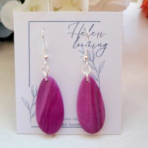 Käsitsi meisterdatud kõrvarõngad "Värvide mäng"