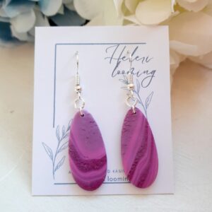 käsitsi meisterdatud kõrvarõngad "Värvide mäng"