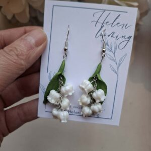 Kaunid fimosavist kõrvarõngad "Piibelehed"