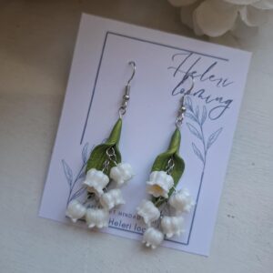 Kaunid fimosavist kõrvarõngad "Piibelehed"