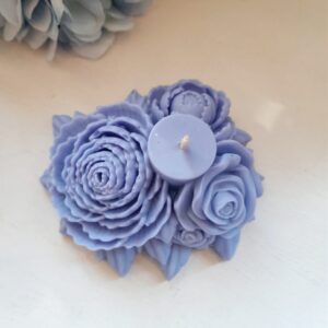 Sojavahast küünal "Lillebukett"