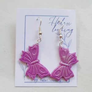 Käsitsi meisterdatud kõrvarõngad "Liblikad"