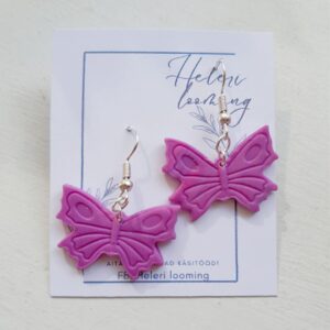 Käsitsi meisterdatud kõrvarõngad "Liblikad"