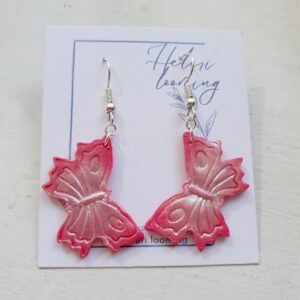 Käsitsi meisterdatud kõrvarõngad "Liblikad"