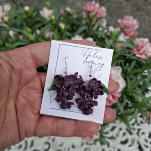 Handcrafted earrings “Lilacs”
