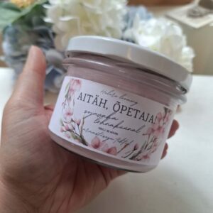 Sojavahast aroomiõlidega lõhnaküünal "Aitäh, õpetaja!", suvemarja aroom