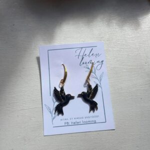Handcrafted earrings "Hummingbird"
