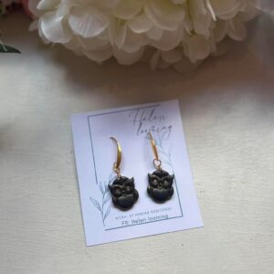 Handcrafted earrings "Owl"
