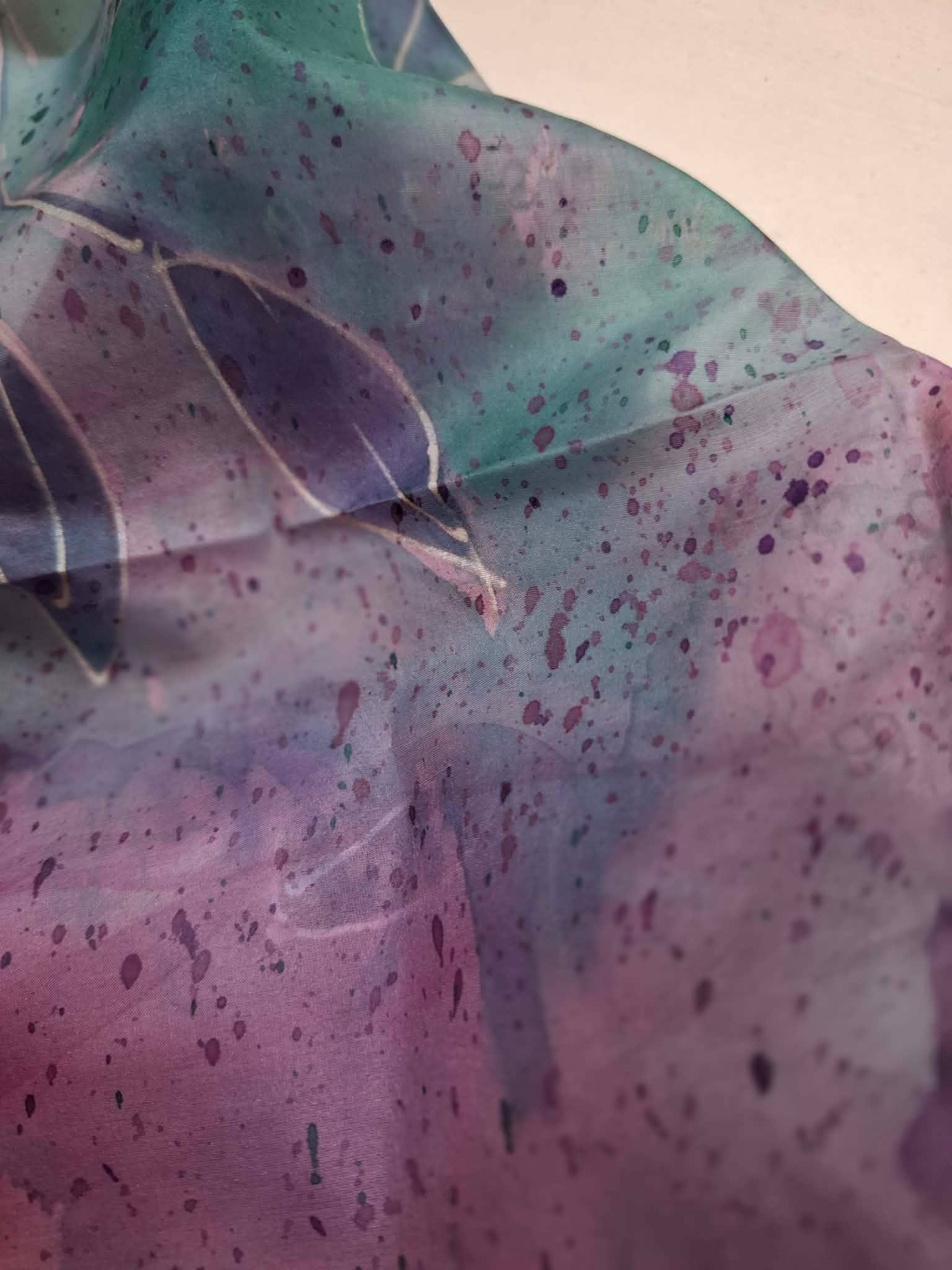 Hand-painted silk scarf - Image 3