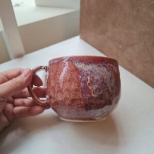 Handcrafted ceramic cup “Forest berry kiss”
