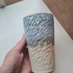 Handcrafted ceramic cup “Snowy mountaintop”