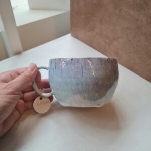 Handcrafted ceramic cup “Snowy mountaintop”