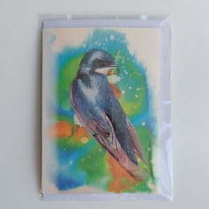 Õnnitluskaart "Sinine linnuke"