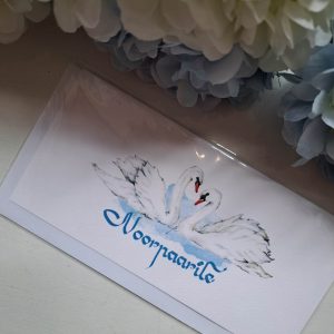 Õnnitluskaart "Kaks luike"