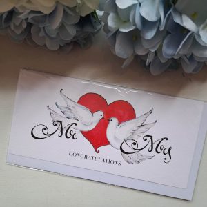 Õnnitluskaart "Kaks tuvi"