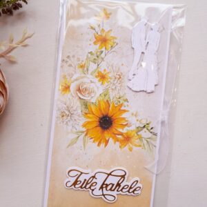 Õnnitluskaart "Teile kahele", paelaga seotav