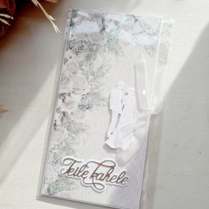 Rahataskuga õnnitluskaart "Teile kahele!"