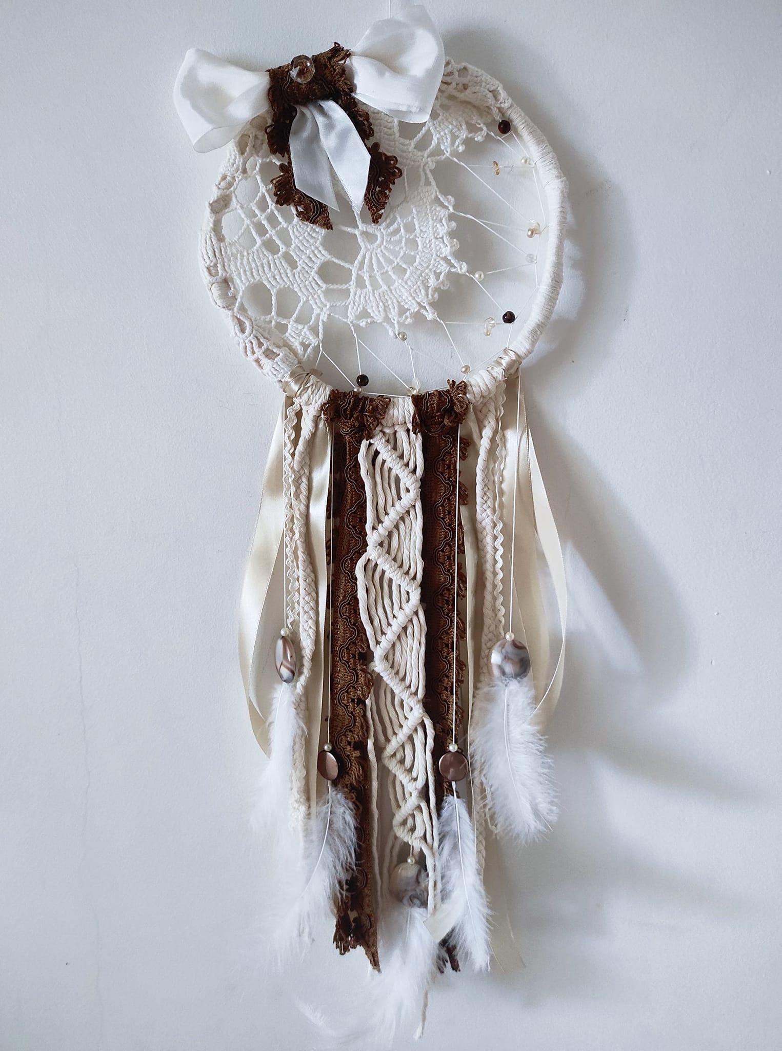 Makramee stiilis unenäopüüdja "Lipsuke"