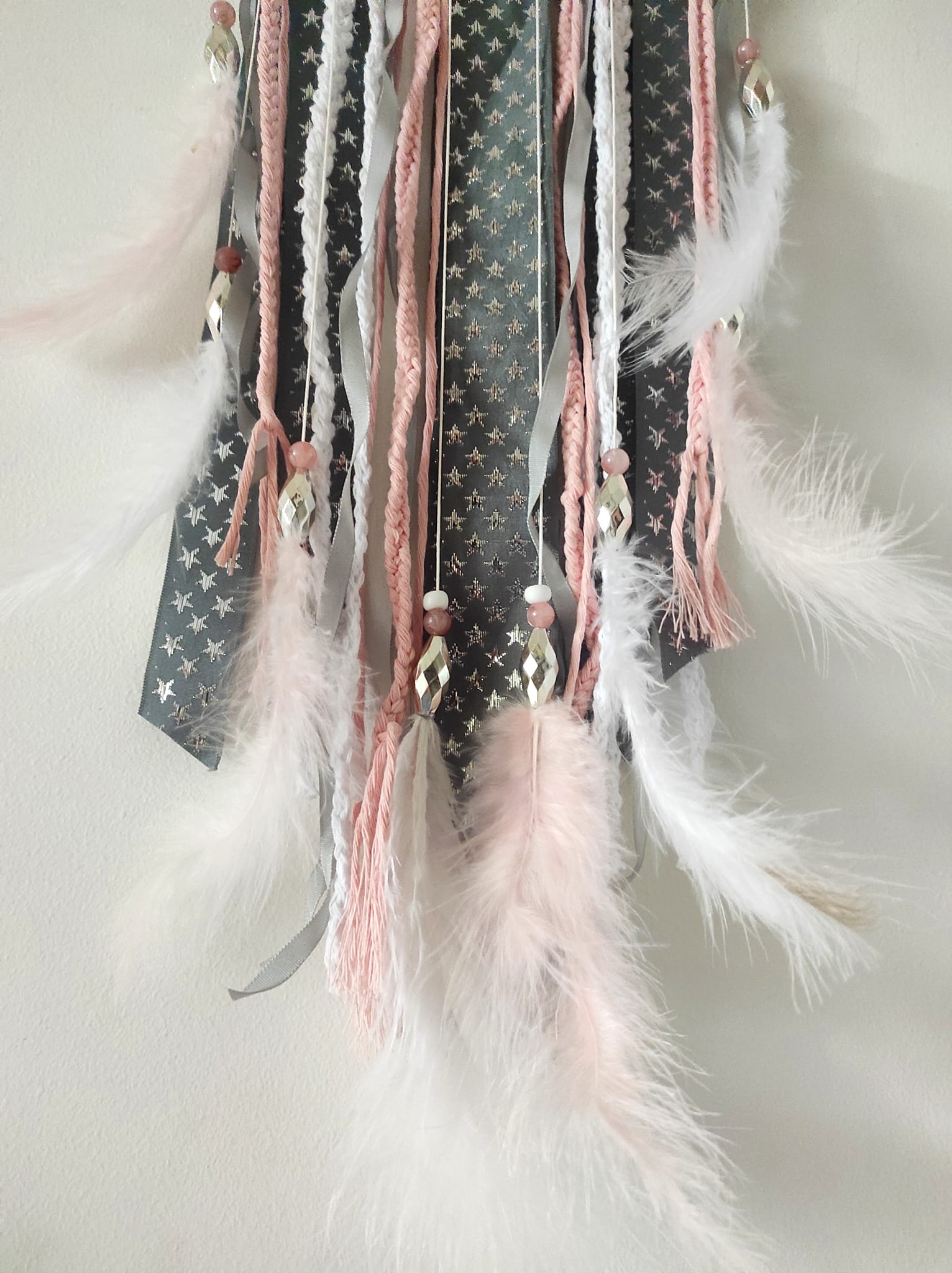 Makramee stiilis unenäopüüdja "Roosamanna"