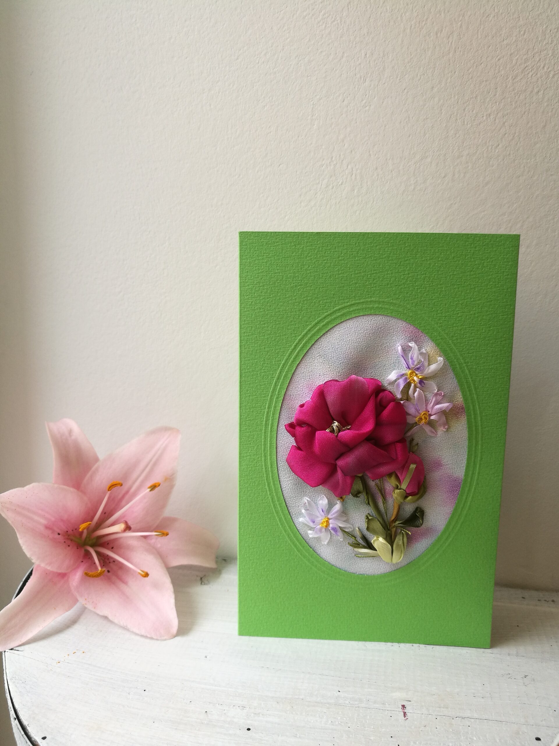 Paeltikandis valminud rahatasku "Roosid"