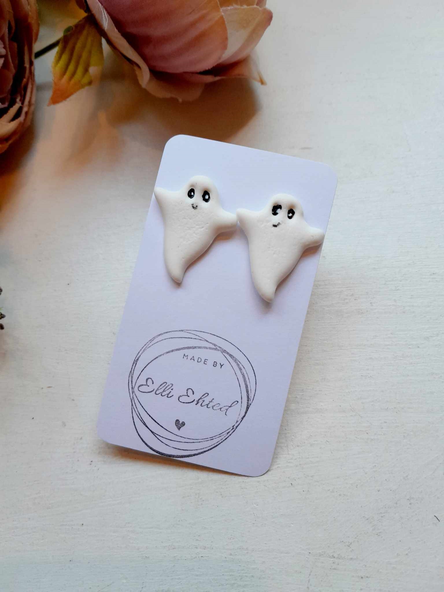 Käsitsi meisterdatud muinasjutulised kõrvarõngad "Nõiduslikud suured kummitused"