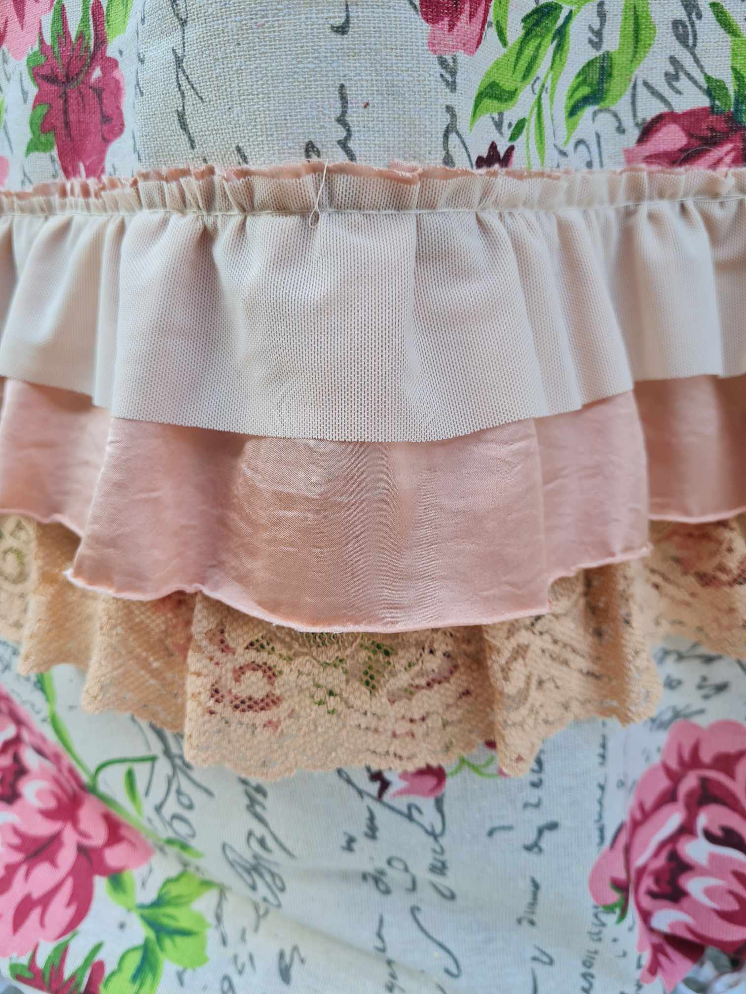 Romantiline riidest kott "Rooside võlu" + taimetee