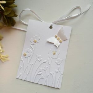 Pakikaart "valge liblikas"