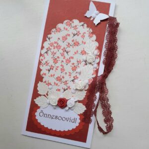 Kaunis rahakaart "Liblikas ja lilled"