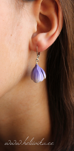 Kõrvarõngad "Lillad krookused"