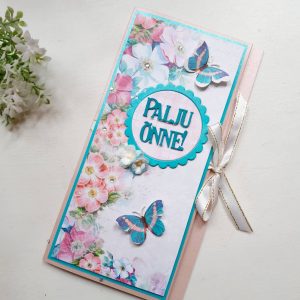 Õnnitluskaart rahataskuga "Palju õnne!"