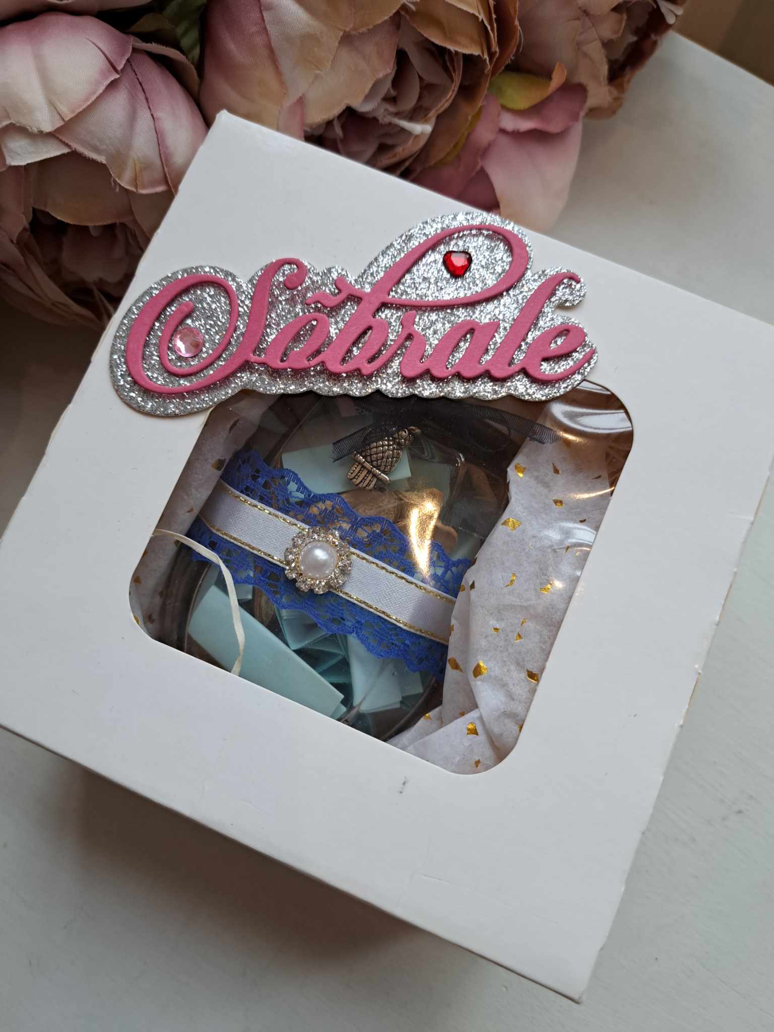 Sinine mõtteterade purk "Sõbrale" kinkekarbis