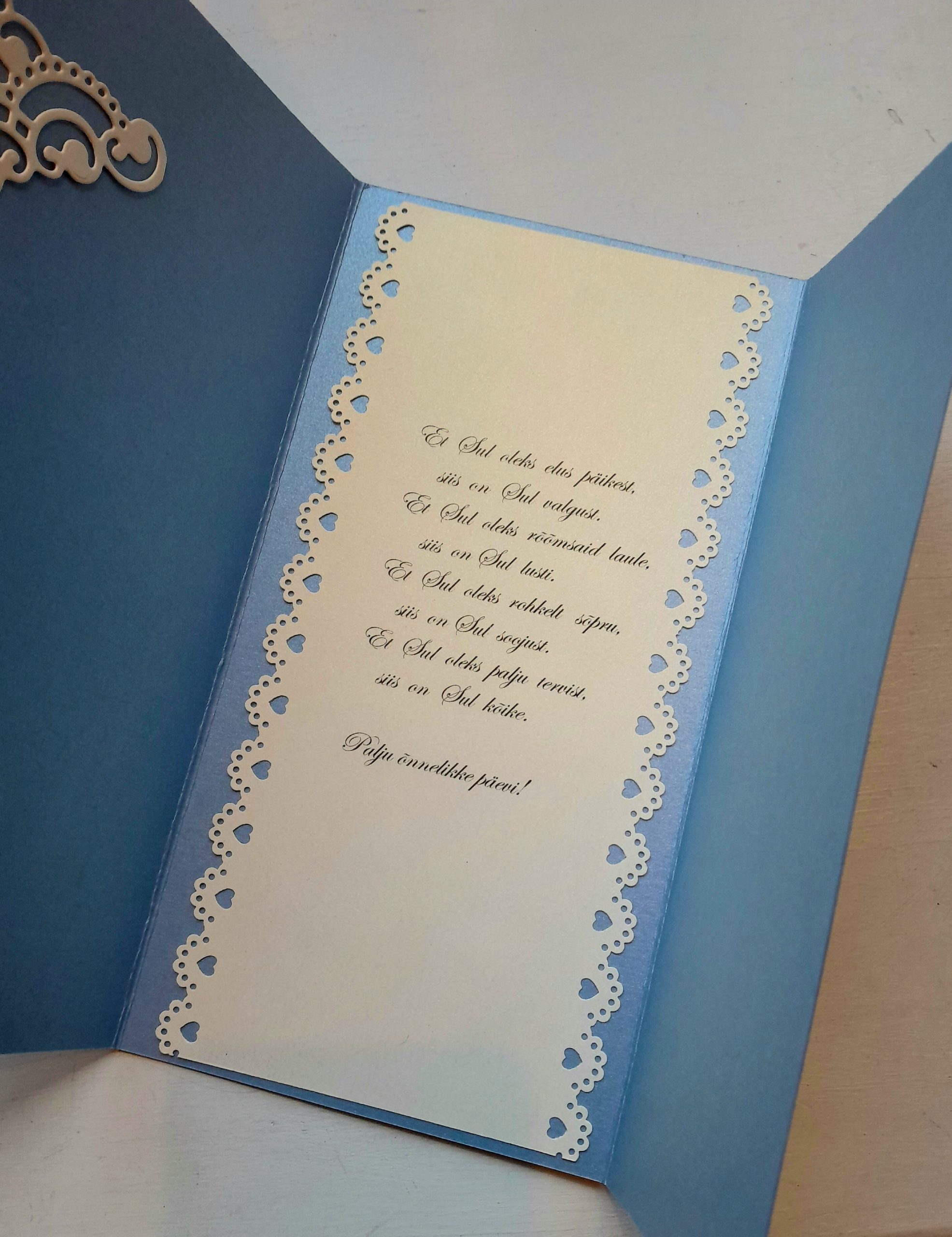 Rahataskuga õnnitluskaart "Kaunid õied"