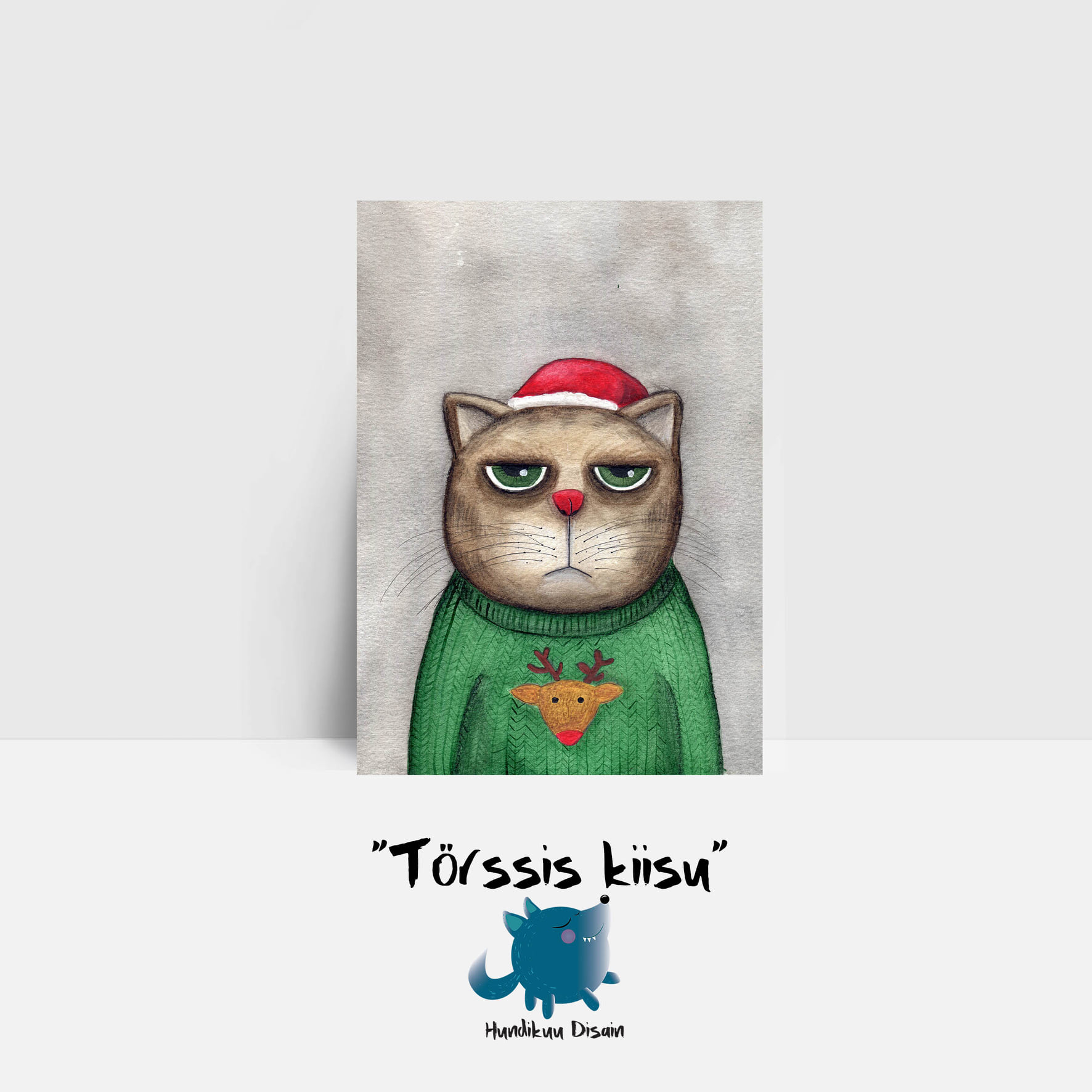 Jõulukaart "Törssis kiisu"