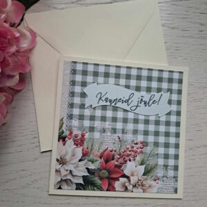Jõulukaart "Kauneid jõule!", ümbrikuga