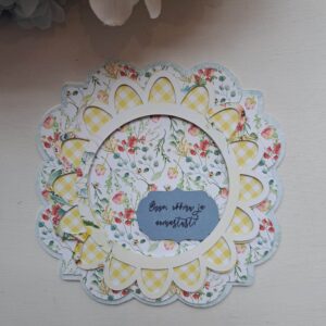 Õnnitluskaart tähtpäevaks "Õnne, rõõmu ja armastust!", moonid ja roosid