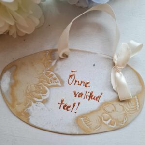 Keraamiline silt "Õnne valitud teel!"