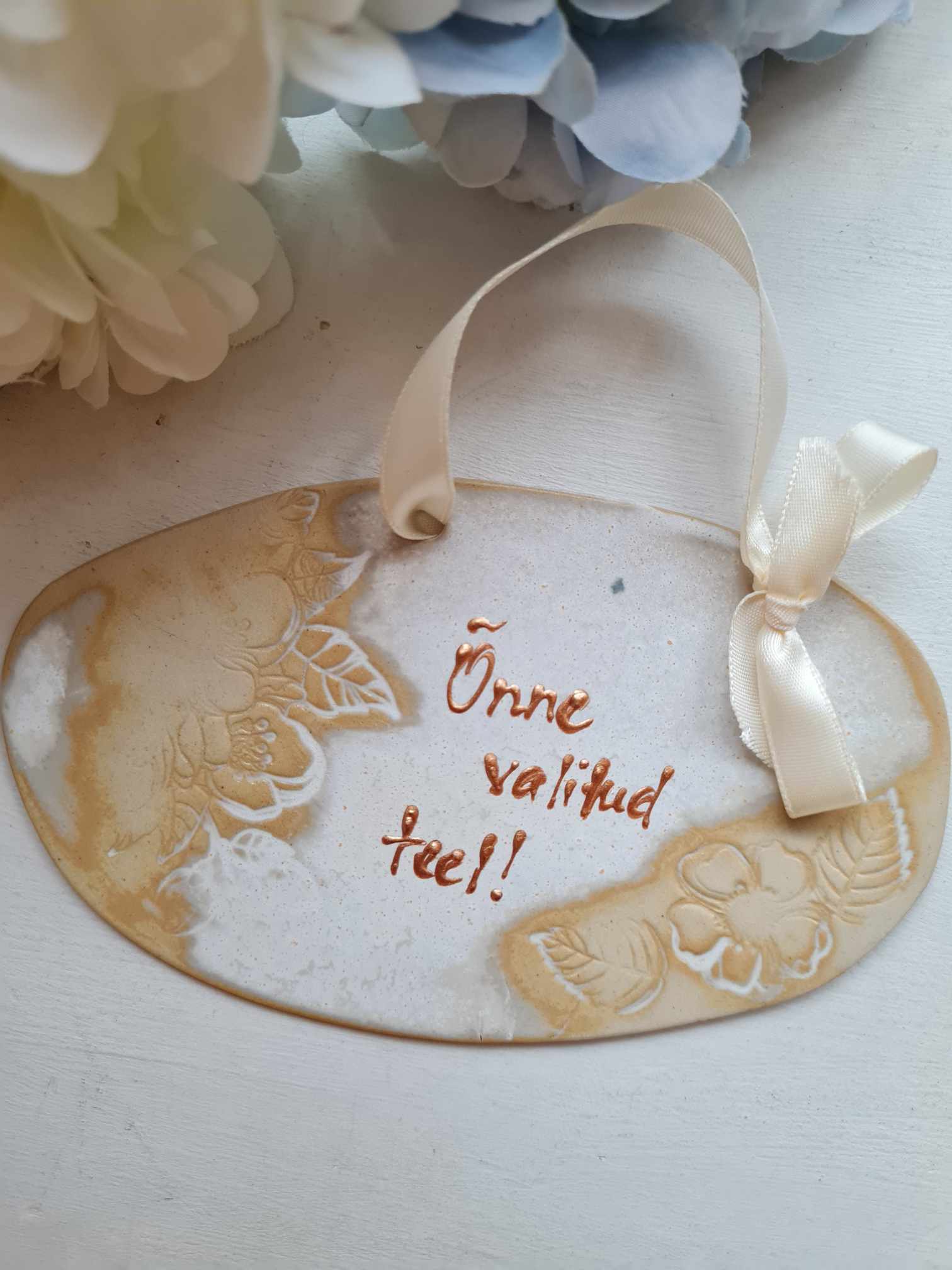 Keraamiline silt "Õnne valitud teel!"