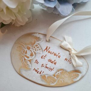Keraamiline silt "Naerata nii, et seda su silmist näeb!"