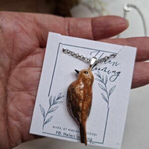 Kaunis keraamiline kaelakee "Lind"