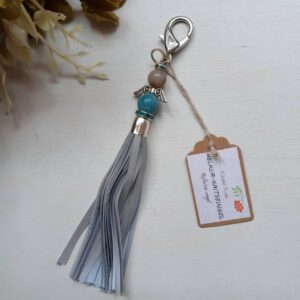 Helkiv ripats poolvääriskiviga, Botswana ahhaat ja kaltsedoon