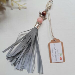 Helkiv ripats poolvääriskiviga, jadeiit ja tiigrisilm