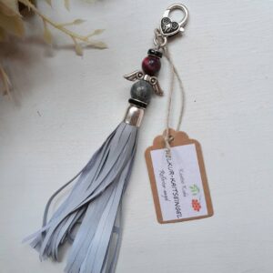 Helkiv ripats poolvääriskiviga, tiigrisilm ja labradoriit