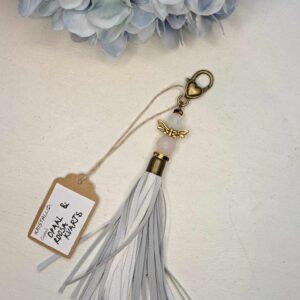 Helkiv ripats poolvääriskiviga, opaal ja roosa kvarts