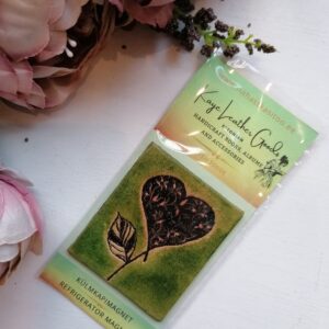 Nahast magnet "Imeline südameke", roheline