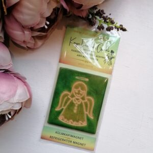 Nahast magnet "Ingel", roheline