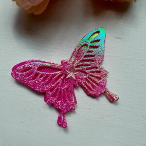 Liblikakujuline magnet "Tumeroosa sädelus"