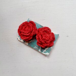 Kõrvarõngad "Punane roos"