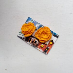 Kõrvarõngad "Kollane roos"